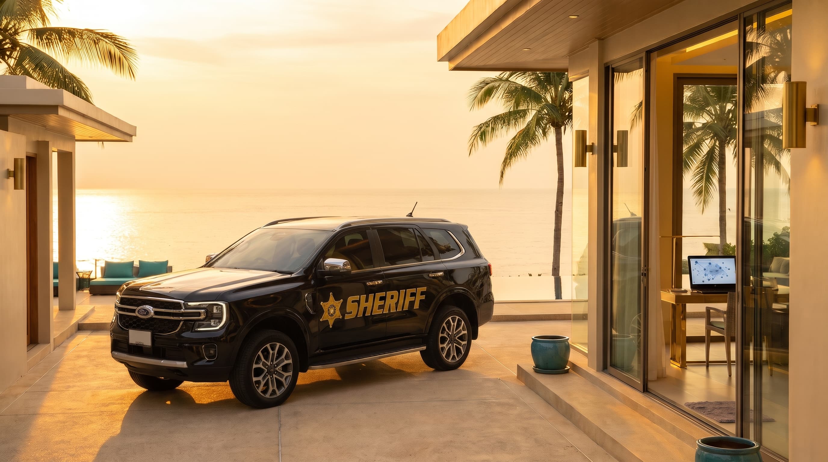 Офис Sheriff AI на Пхукете на закате